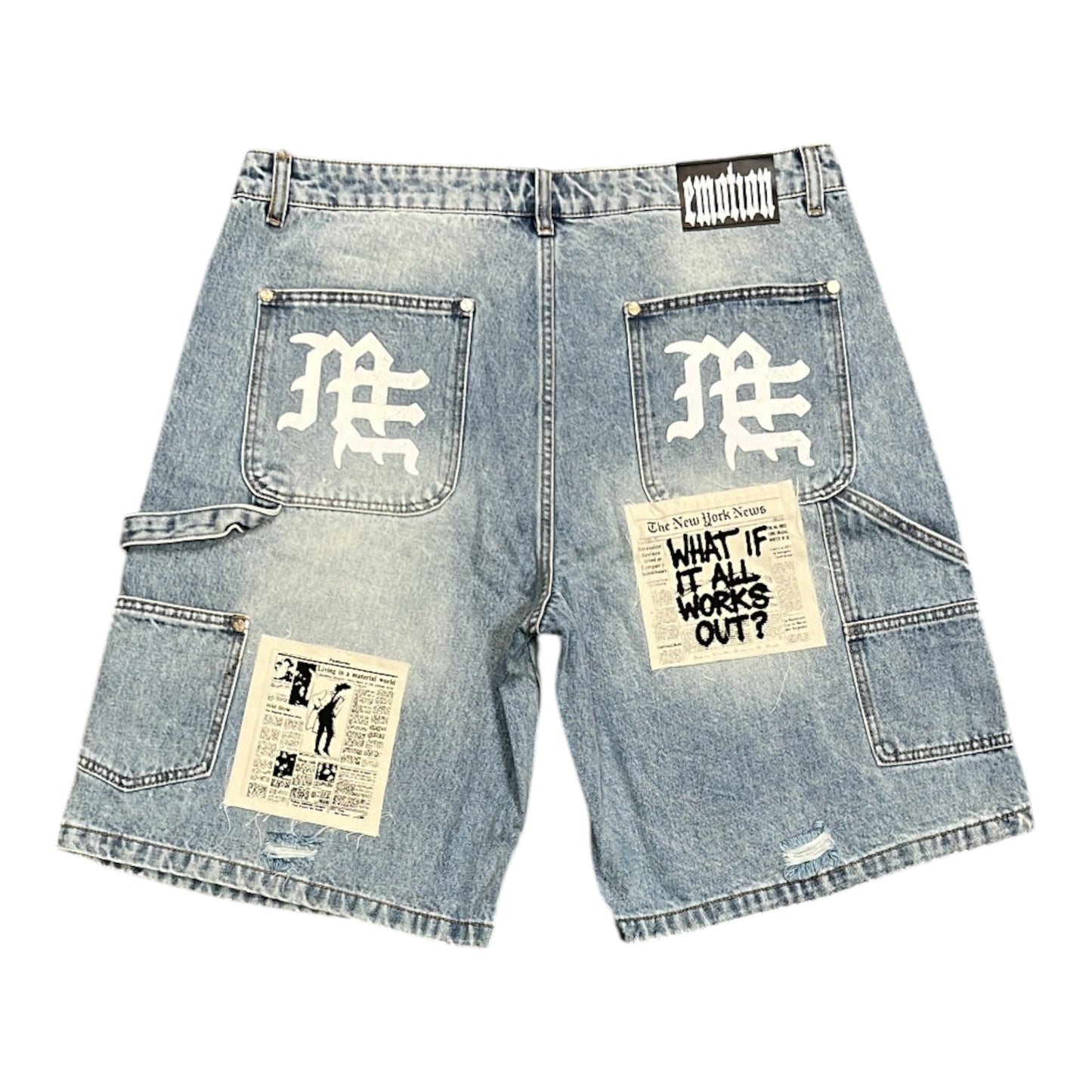 Mixed Emotions AI Denim Shorts