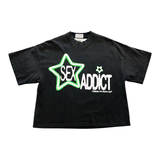 Troubled Humans Sex Addict Tee