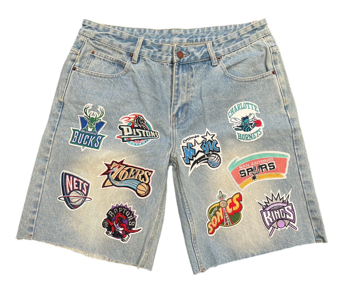 From The Heart NBA Patch Jorts
