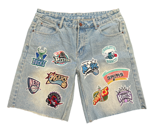 From The Heart NBA Patch Jorts