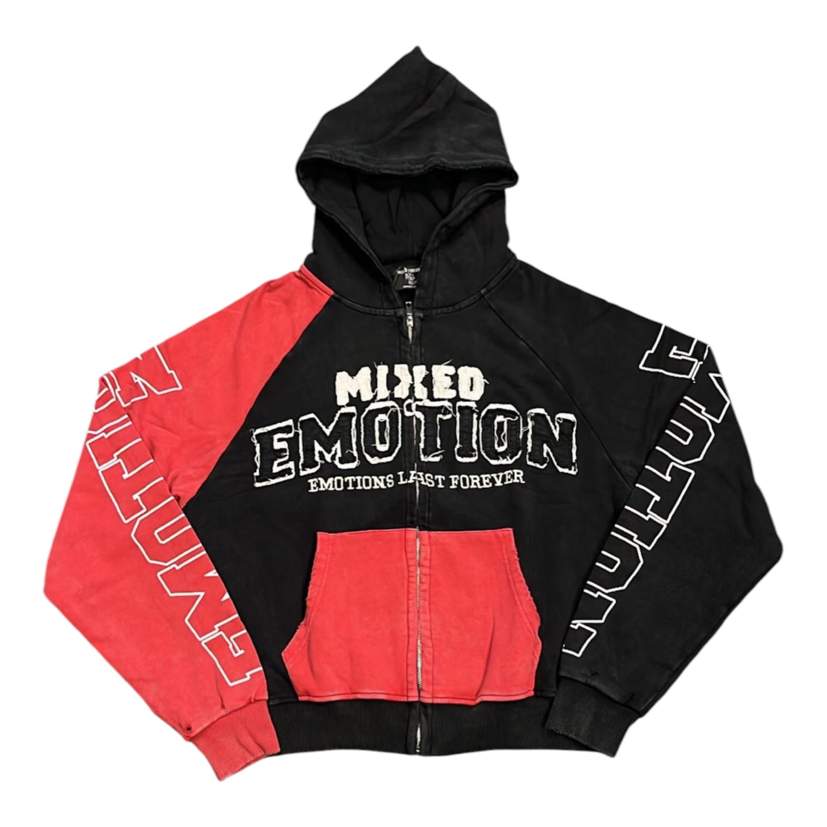 Mixed Emotions Split Decision Zip Up