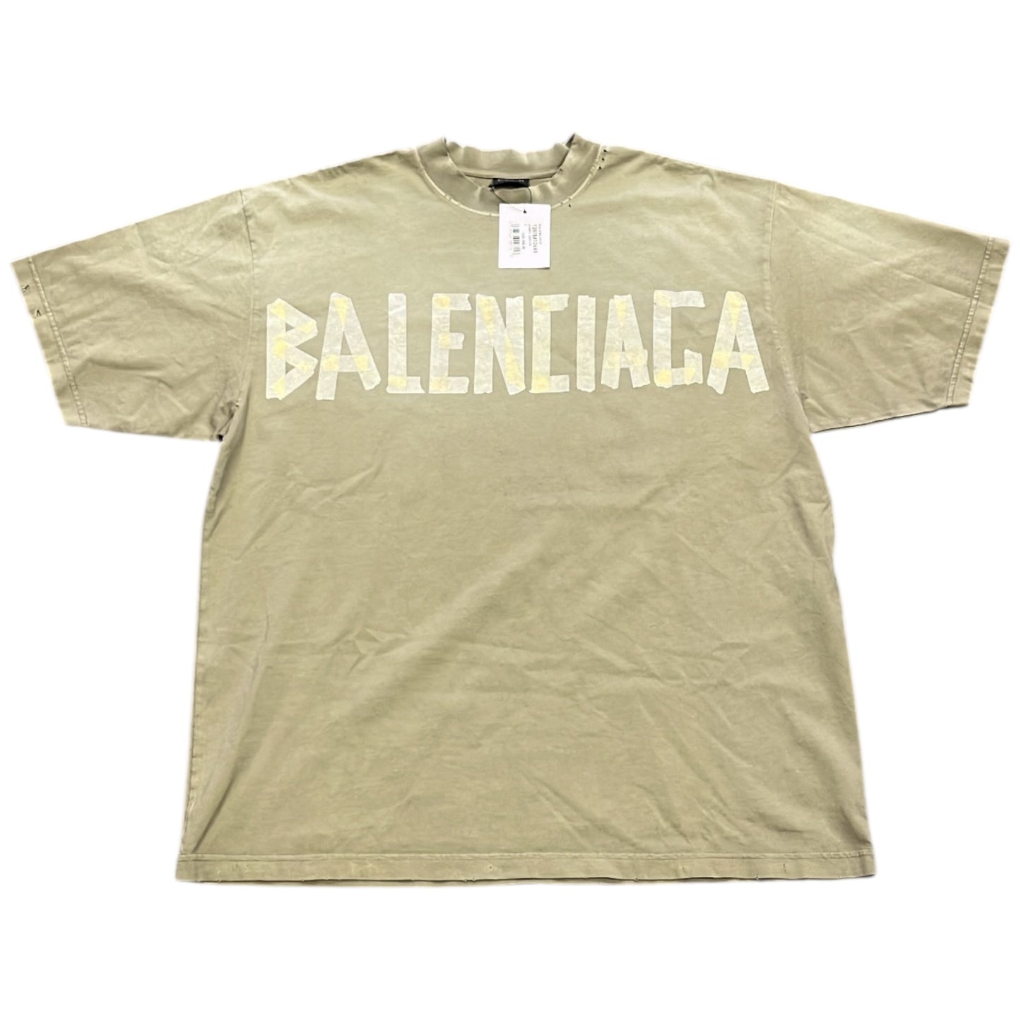 Balenciaga Tova9 Vintage Tape Logo Tee
