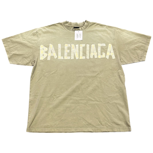 Balenciaga Tova9 Vintage Tape Logo Tee