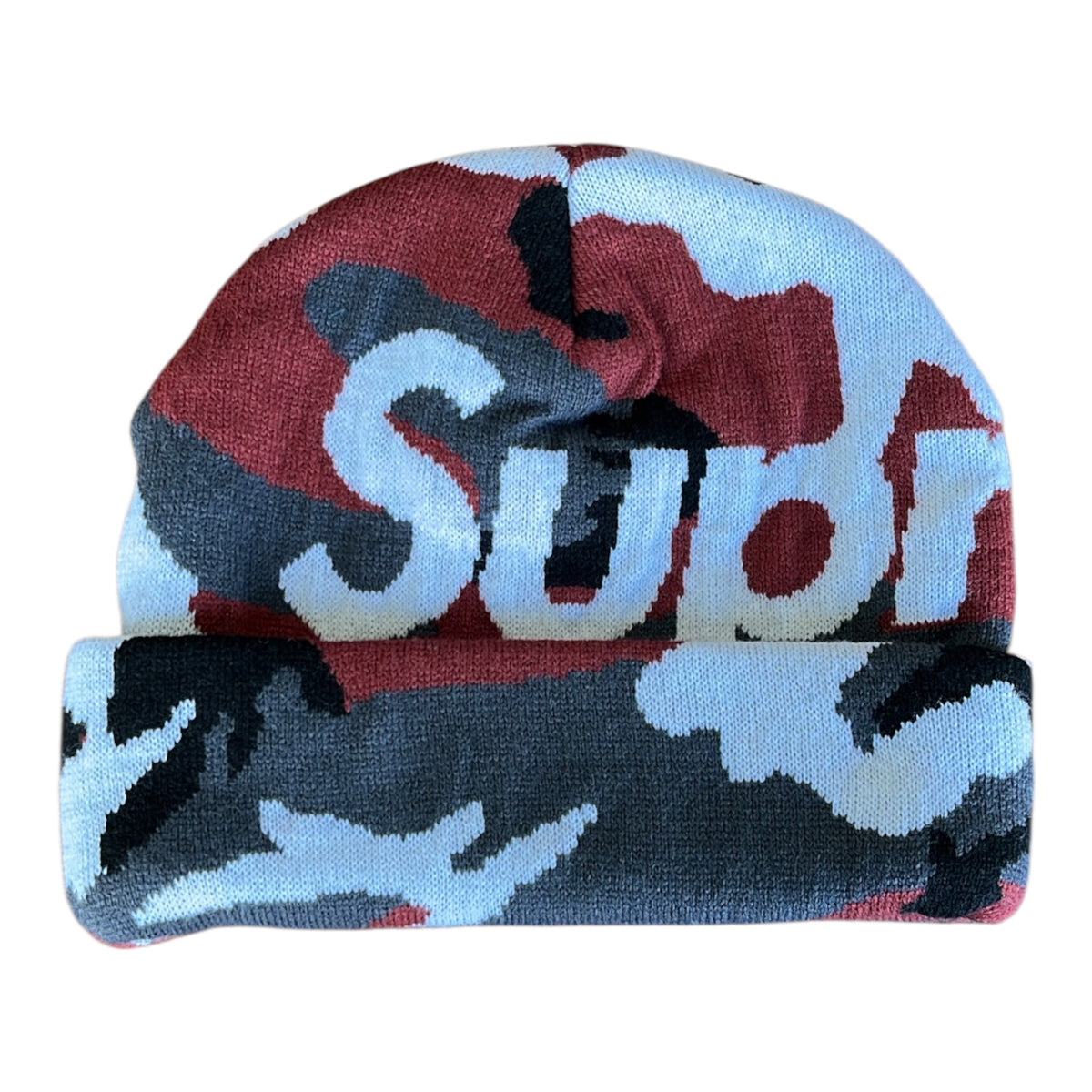 Supreme Big Logo Camo Beanie