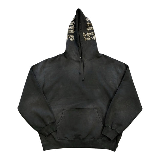 Supreme Overdyed Studded Hooded Sweatshirt