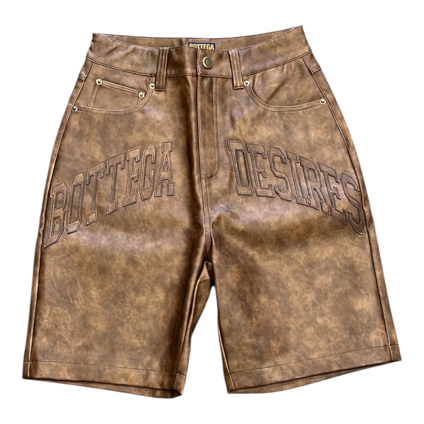 Bottega Desires Leather Shorts