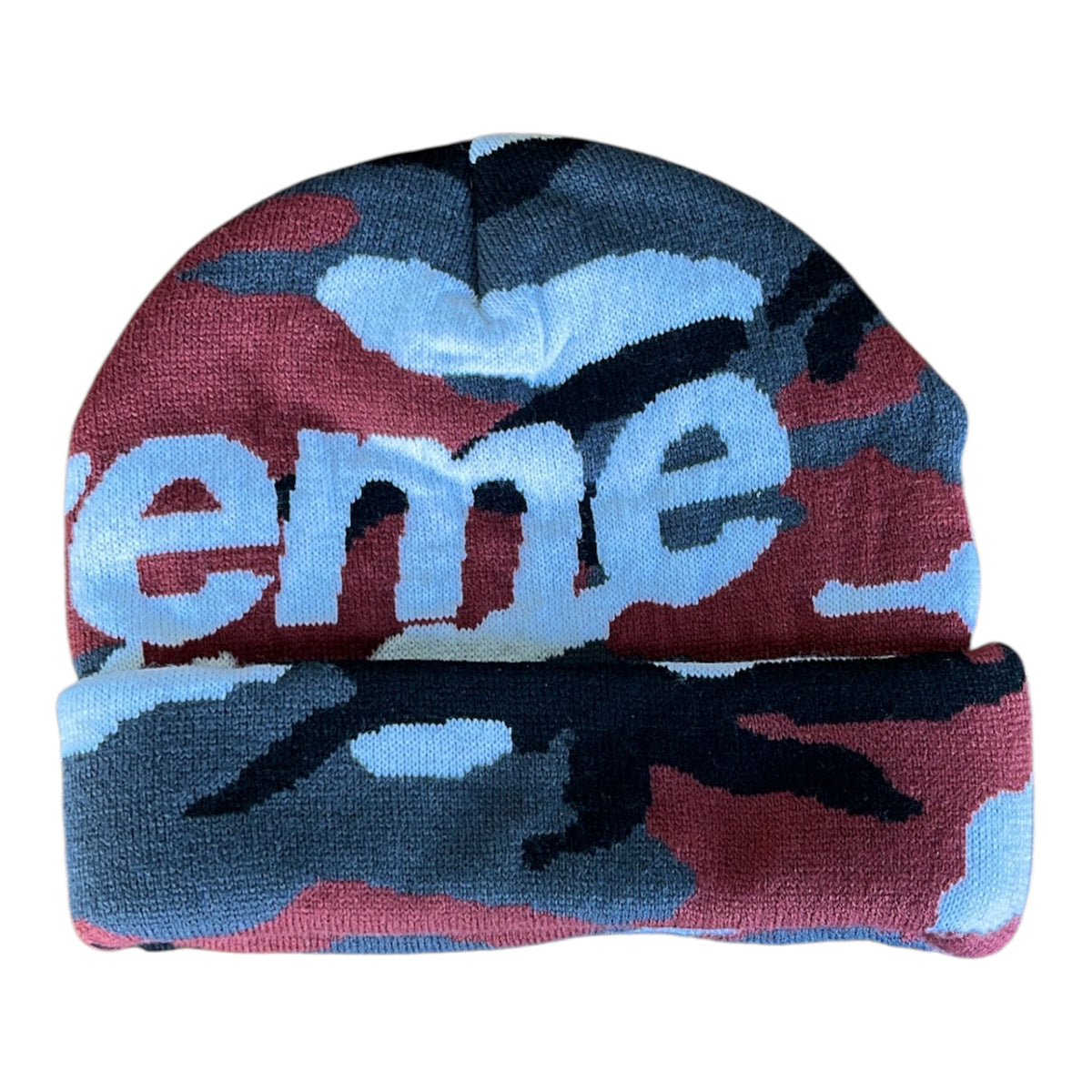 Supreme Big Logo Camo Beanie